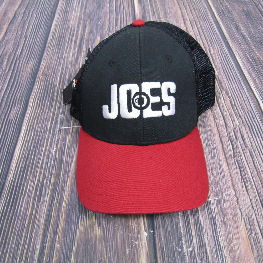 Pukka Snapback Hat NWT Joes Coffee Black Red